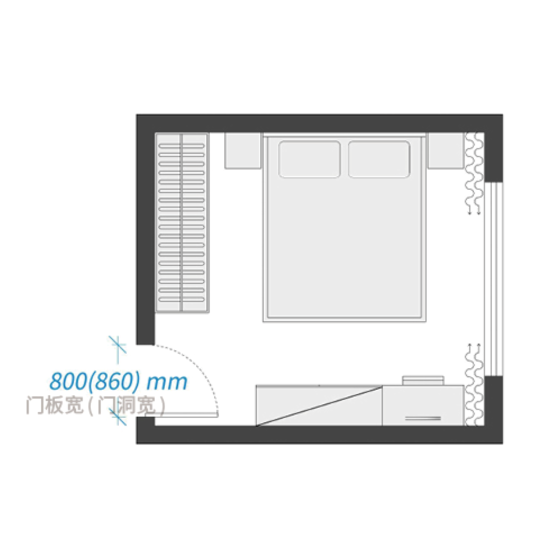卧室门（860mm）